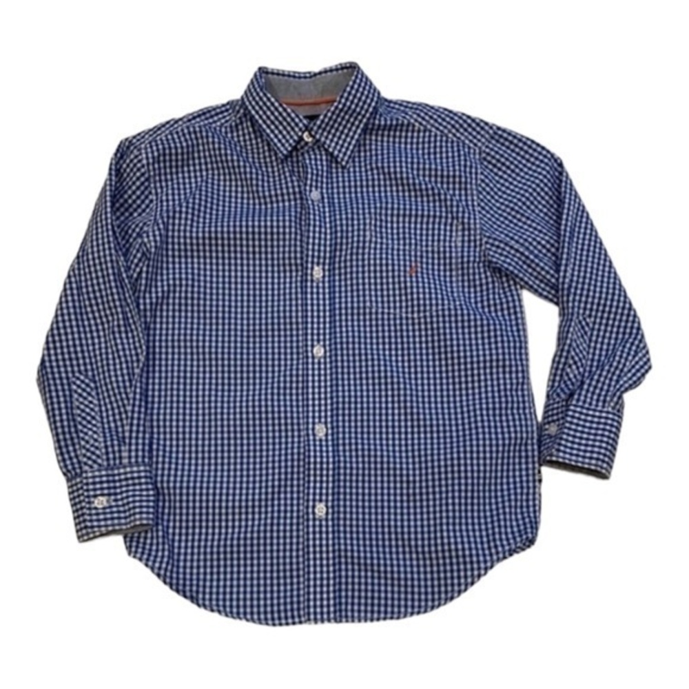 Plaid button down long sleeve shirt